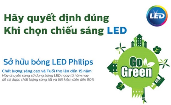 Lợi ích của việc sử dụng đèn LED Philips