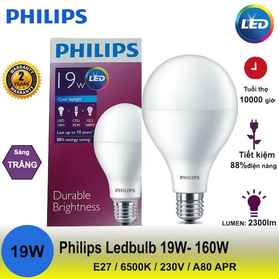 Bóng đèn Ledbulb HiLumen 19W-160W A80 Philips