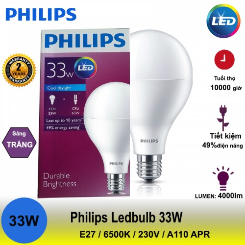 Bóng đèn Ledbulb HiLumen 33W A110 Philips
