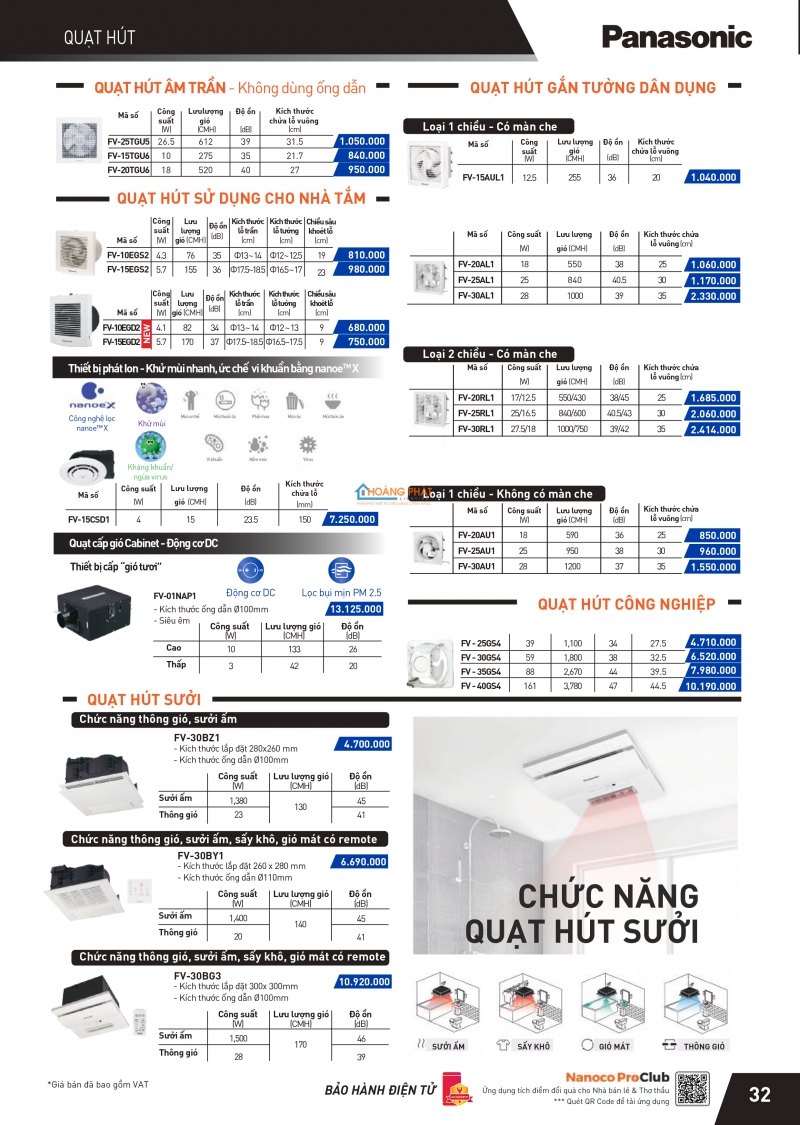 Catalogues thiết bị điện Panasonic mới nhất 2024