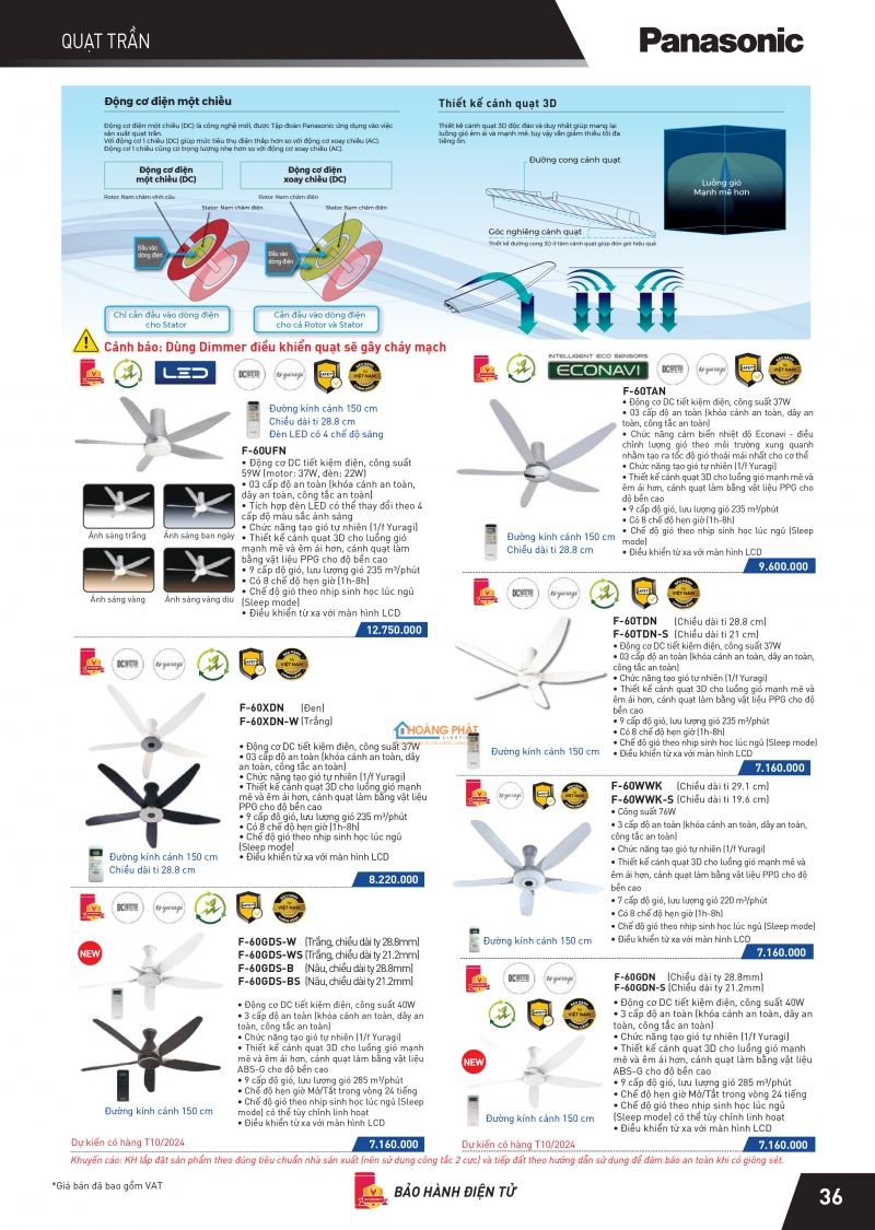 Catalogues thiết bị điện Panasonic mới nhất 2024