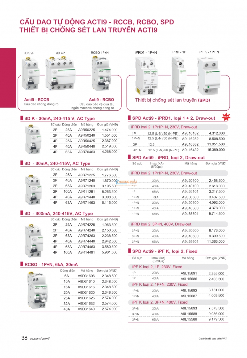 Catalogues thiết bị điện Schneider mới nhất 2024