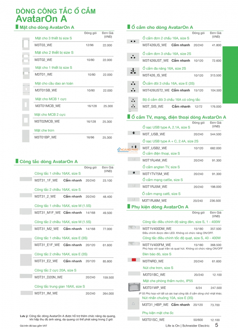 Catalogues thiết bị điện Schneider mới nhất 2024