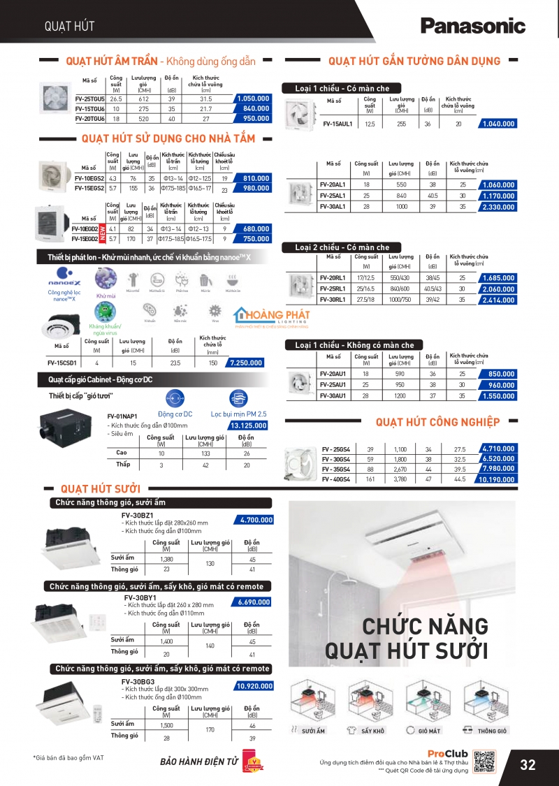 Catalogues thiết bị điện Panasonic mới nhất 2025