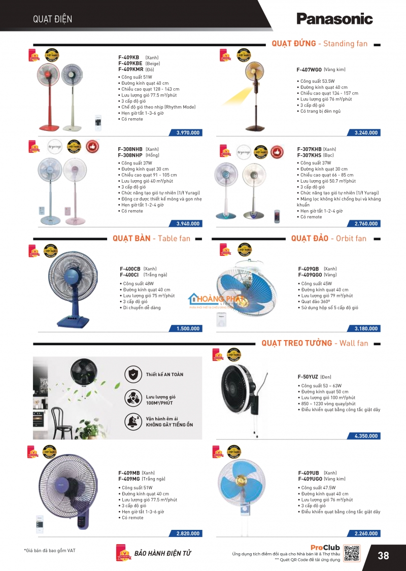 Catalogues thiết bị điện Panasonic mới nhất 2025
