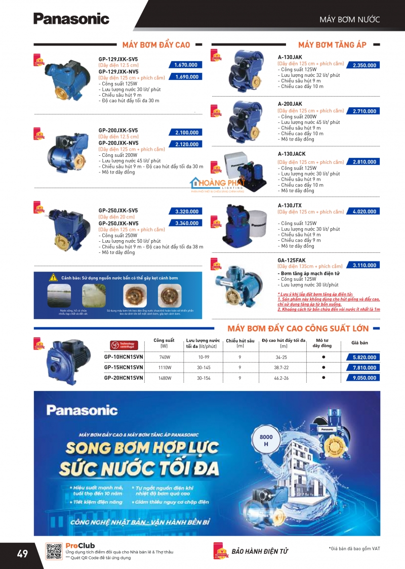 Catalogues thiết bị điện Panasonic mới nhất 2025