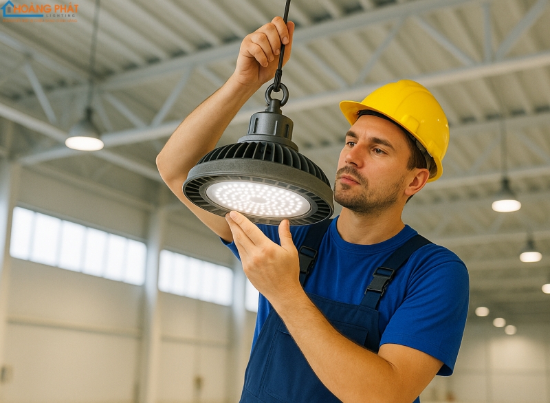Đèn led nhà xưởng Cowell