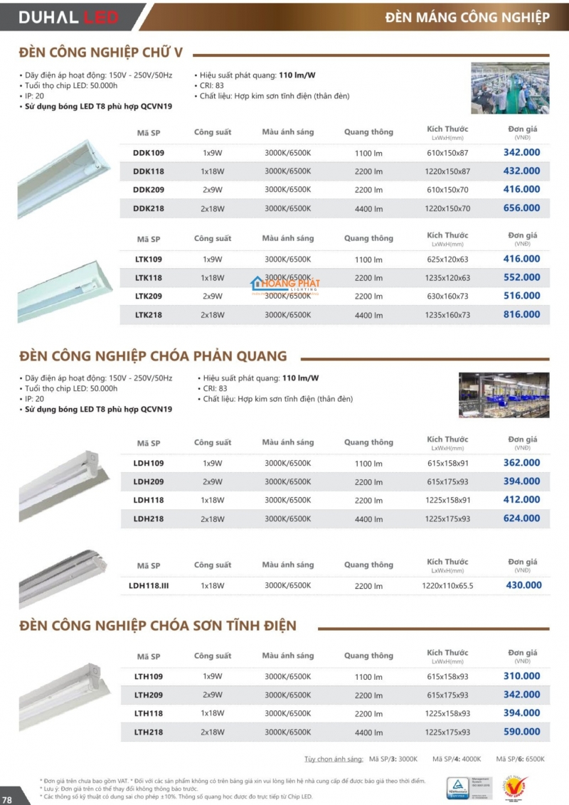 Catalogues đèn Duhal mới nhất 2025