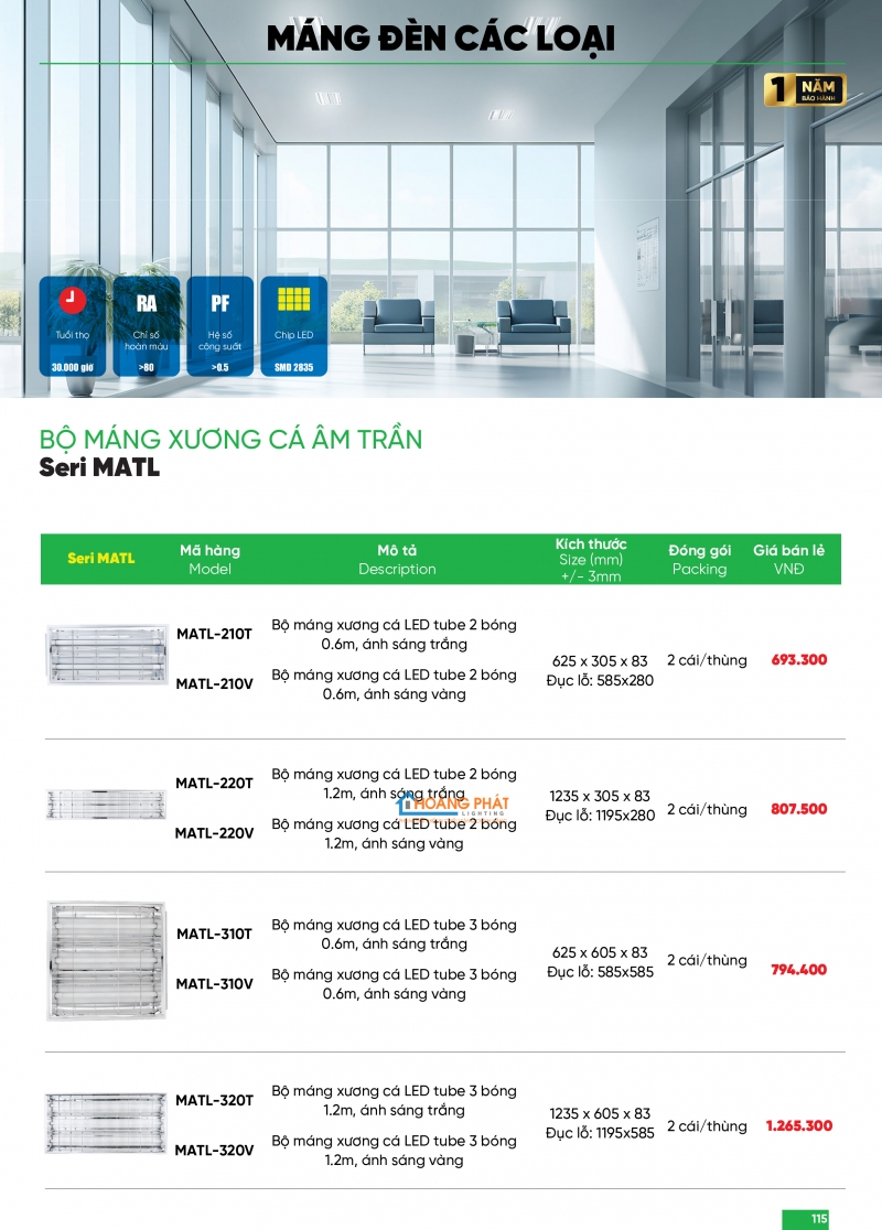 Bảng giá thiết bị điện - đèn led MPE 2025