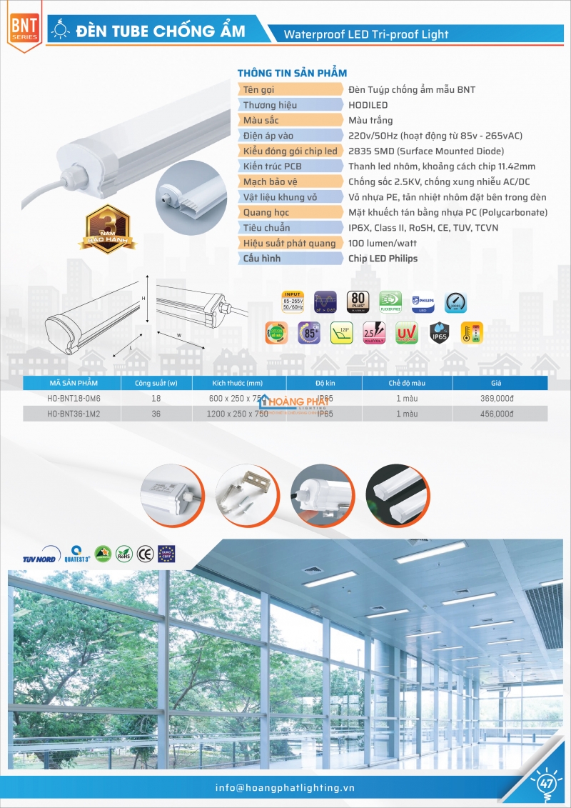 Bảng giá đèn Hodiled 2025 mới nhất