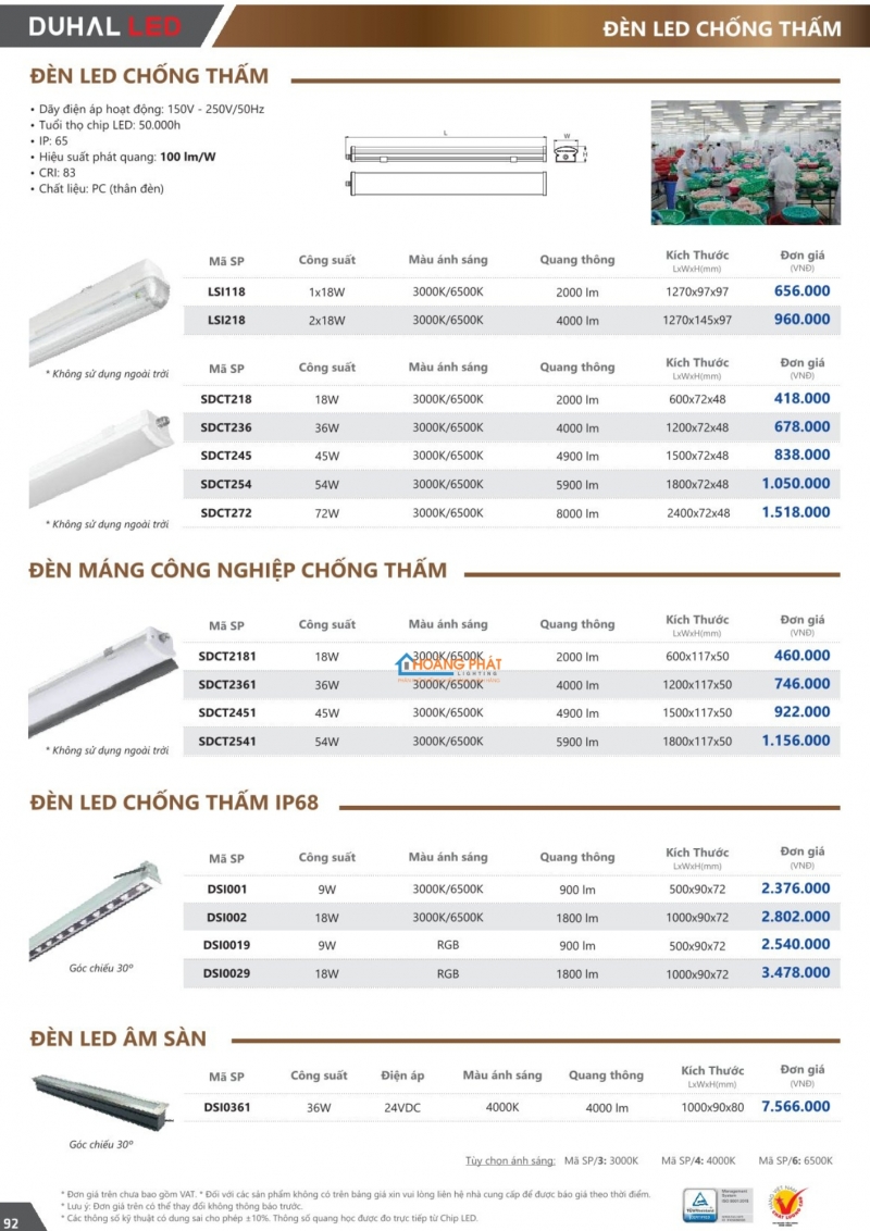 Catalogues đèn Duhal mới nhất 2025