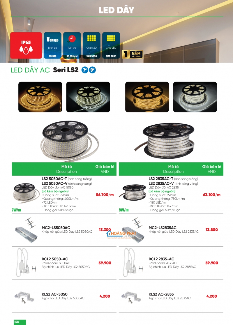 Bảng giá thiết bị điện - đèn led MPE 2025