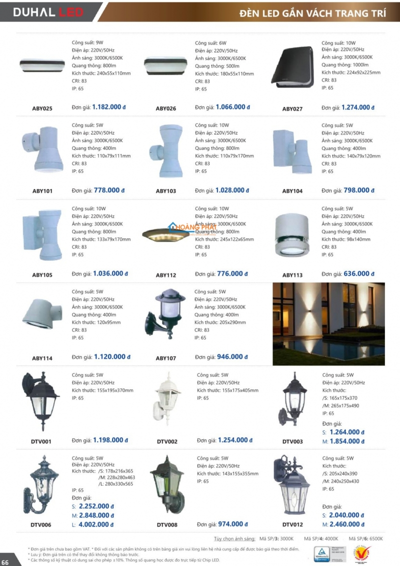 Catalogues đèn Duhal mới nhất 2025