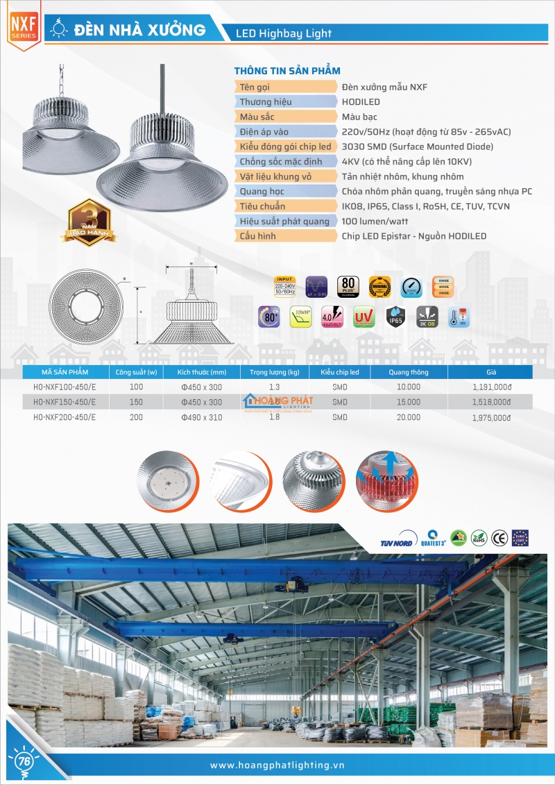 Bảng giá đèn Hodiled 2025 mới nhất