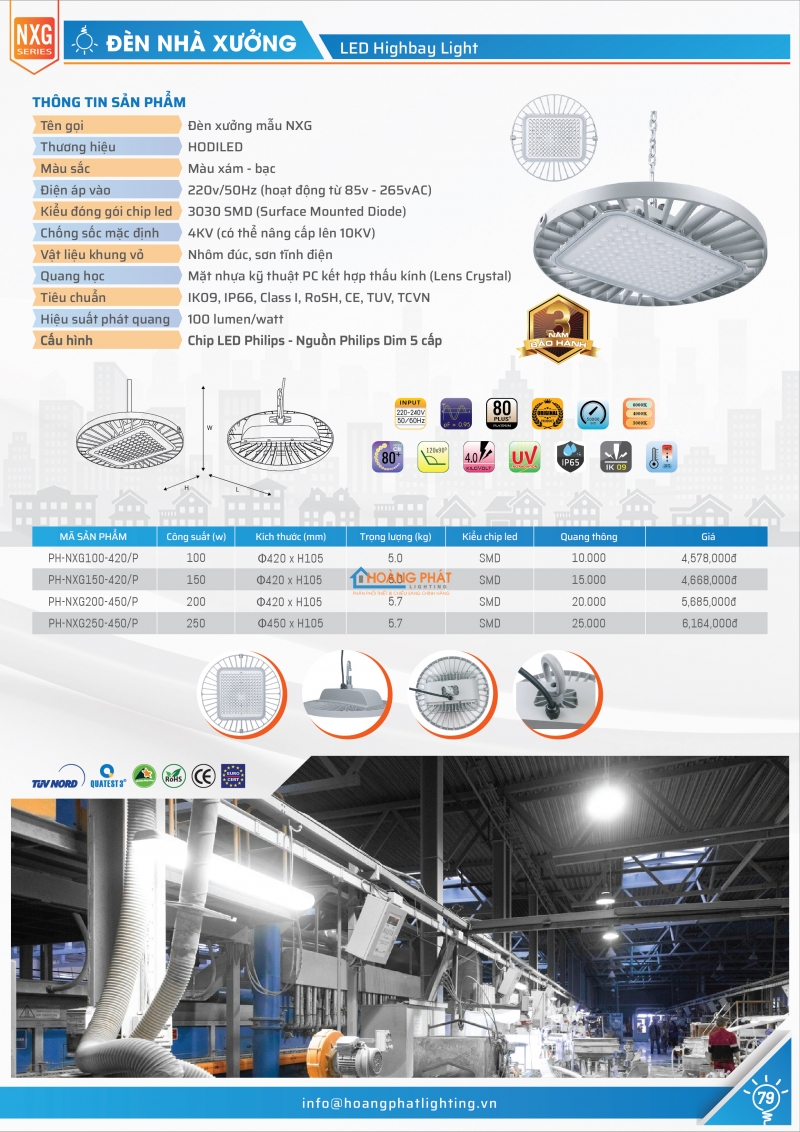 Bảng giá đèn Hodiled 2025 mới nhất