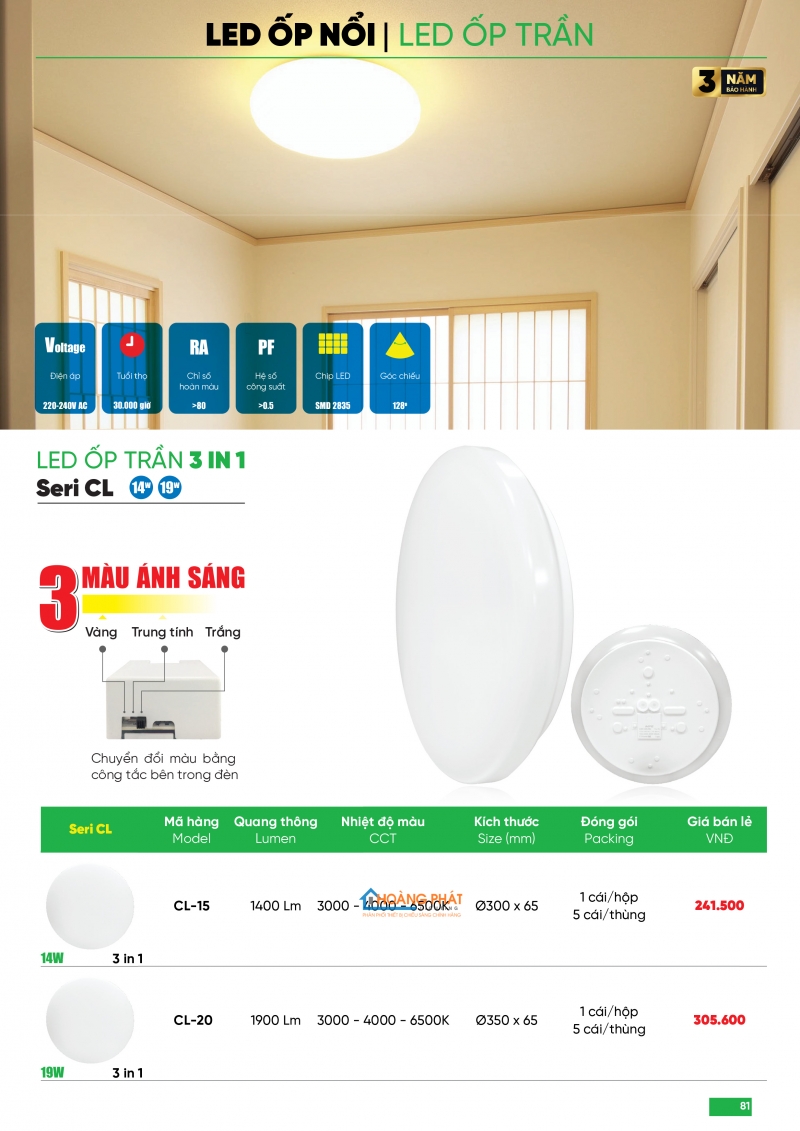 Bảng giá thiết bị điện - đèn led MPE 2025