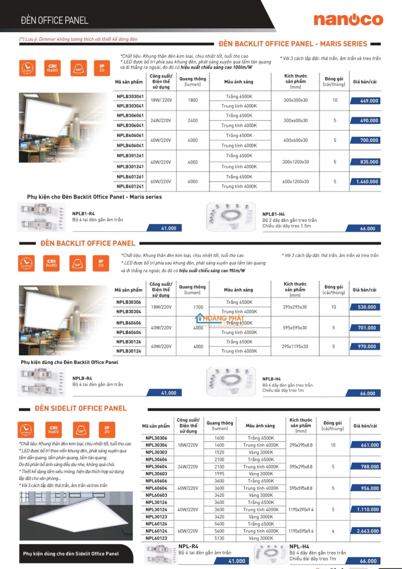 Catalogues thiết bị điện Panasonic mới nhất 2025