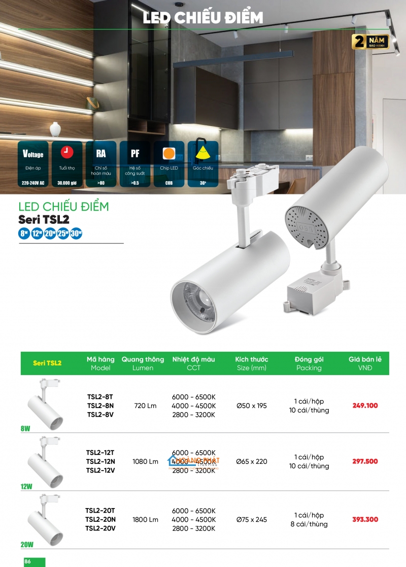 Bảng giá thiết bị điện - đèn led MPE 2025