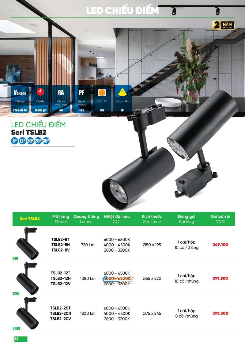 Bảng giá thiết bị điện - đèn led MPE 2025