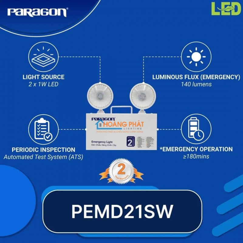 Đèn khẩn cấp Paragon