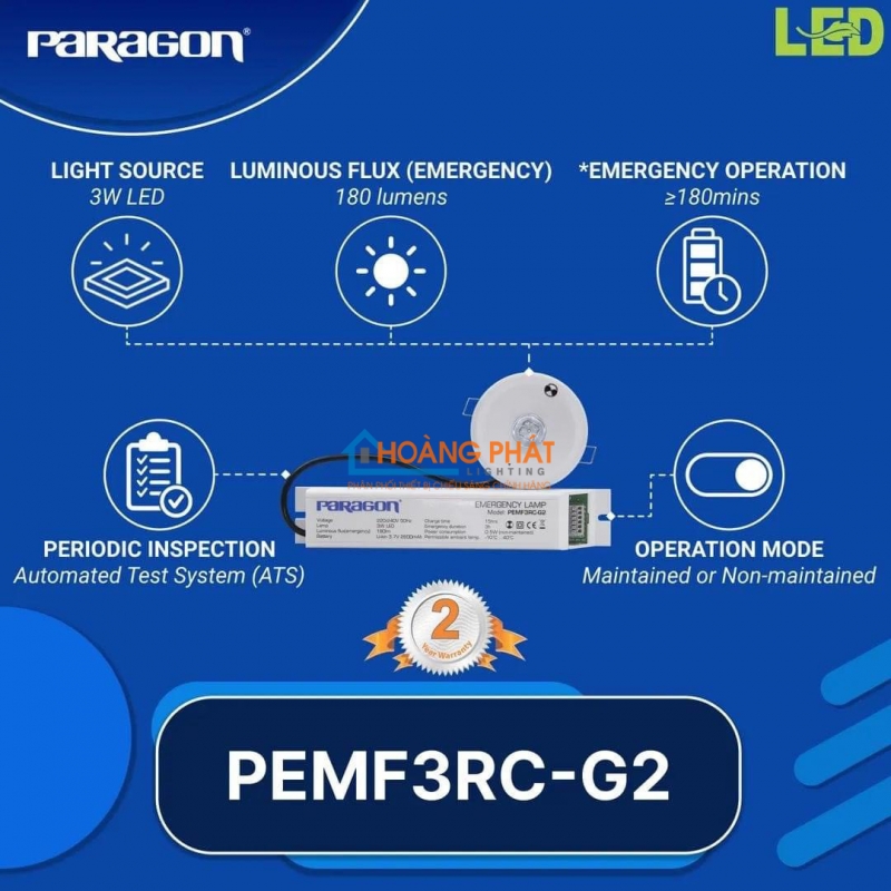 Đèn khẩn cấp Paragon
