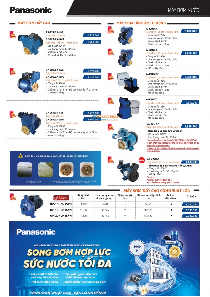 Bảng giá thiết bị điện Panasonic 2025 mới nhất