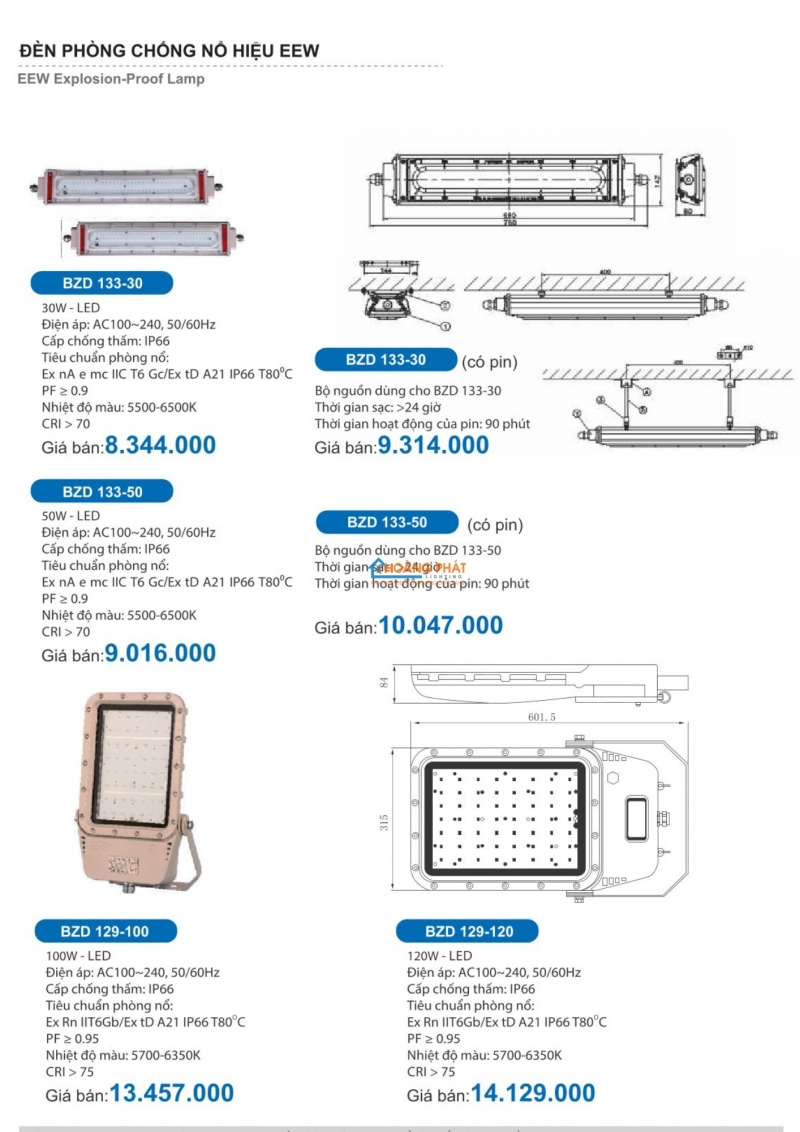 Catalogues đèn Paragon mới nhất 2025