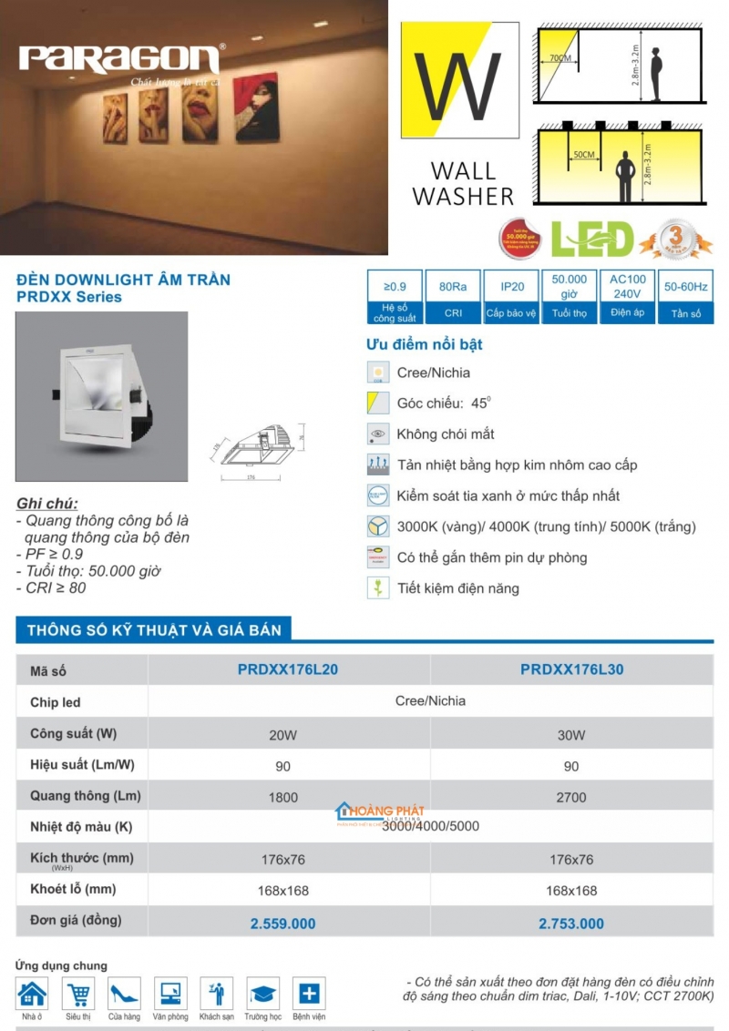 Catalogues đèn Paragon mới nhất 2025