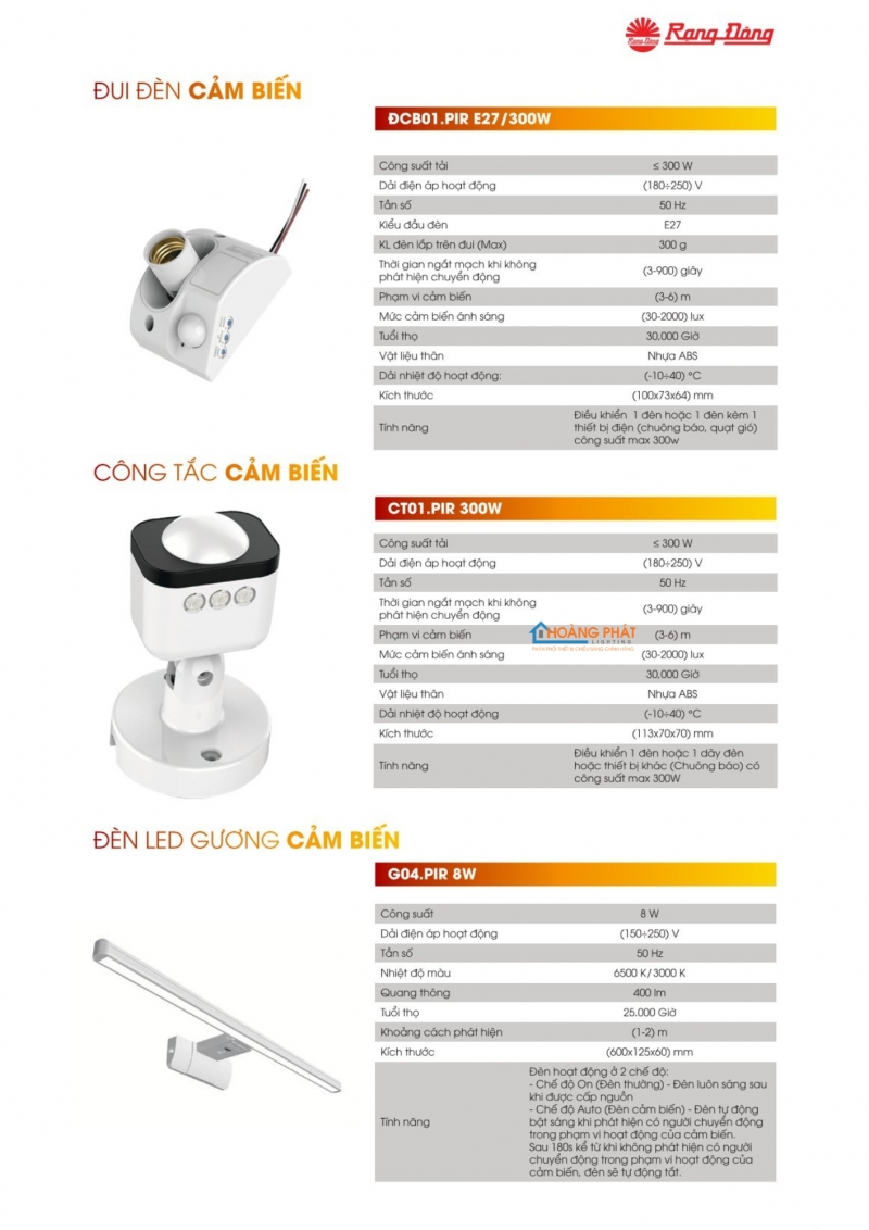 Catalogue Rạng Đông mới cập nhật 2025