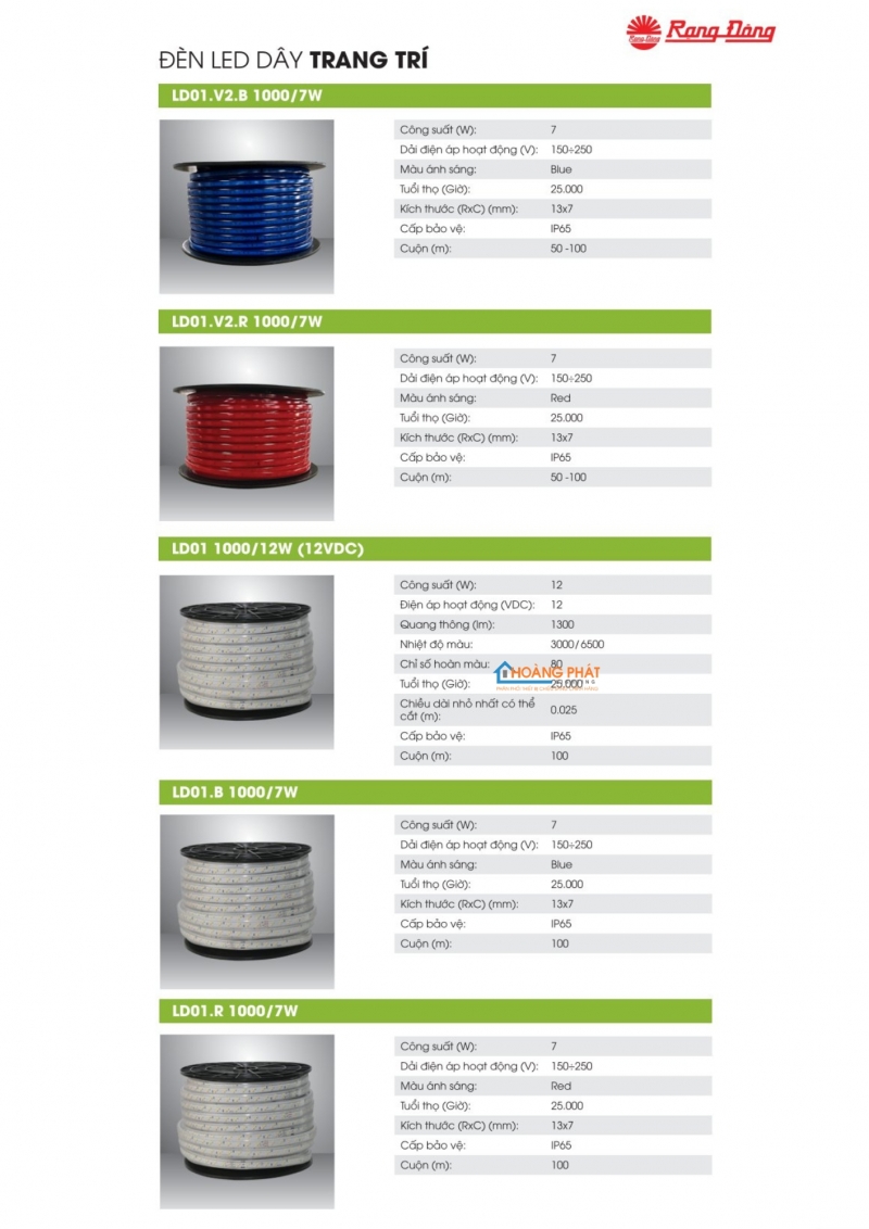 Catalogue Rạng Đông mới cập nhật 2025