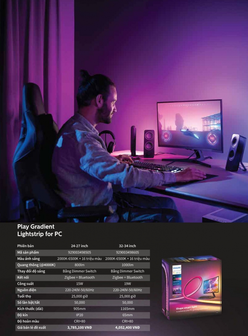 Đèn led dây thông minh 19W 929003498605 Philips