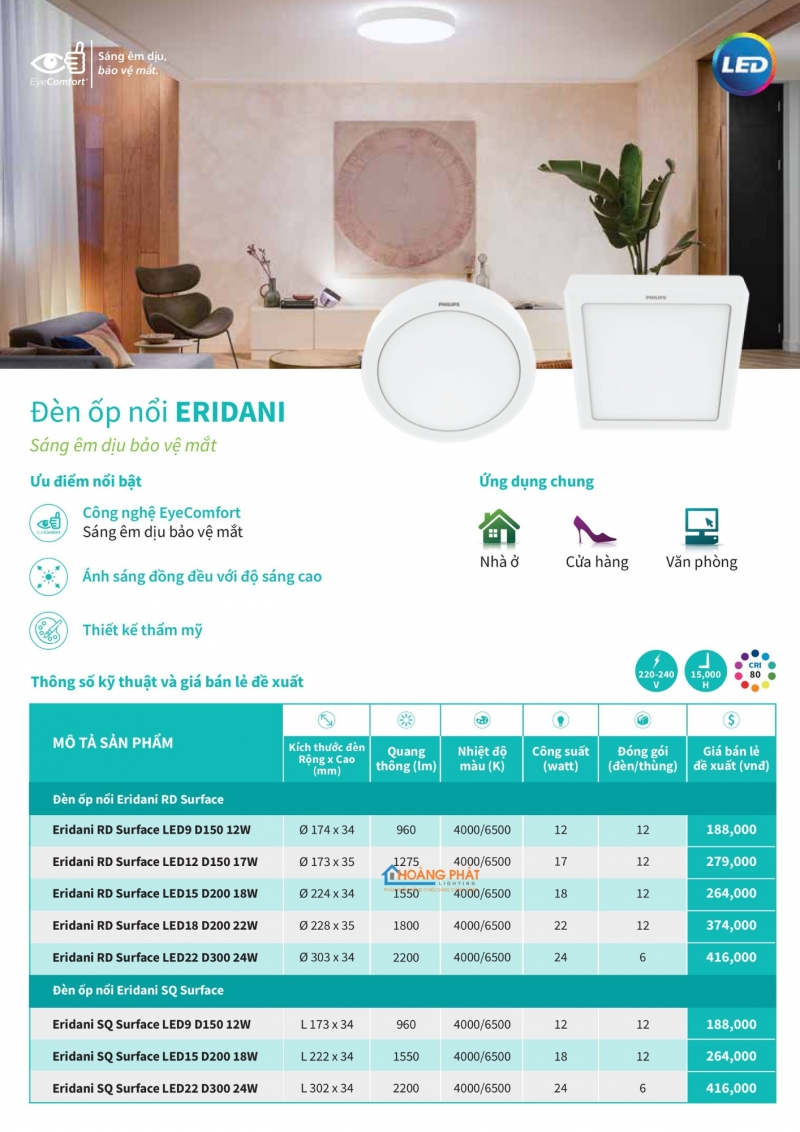 Catalogues đèn Philips dân dụng mới nhất 2025