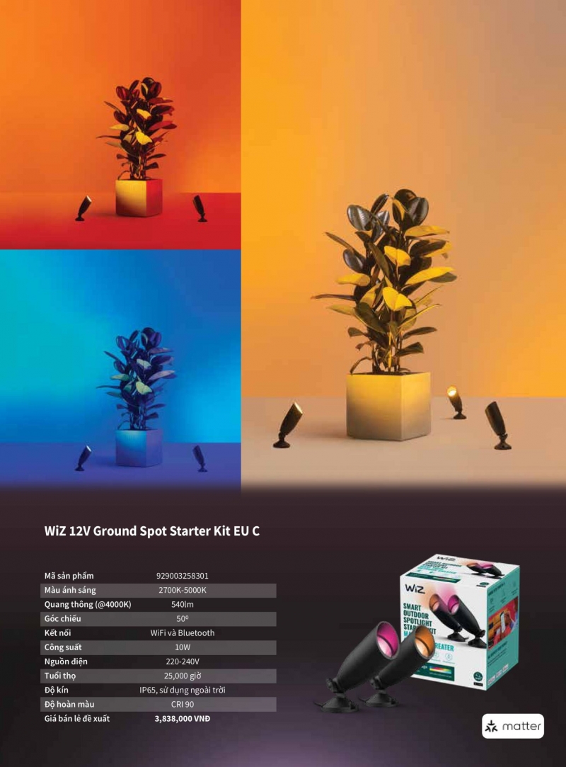 Đèn rọi ray thông minh 10W 929003258301 Philips IP65