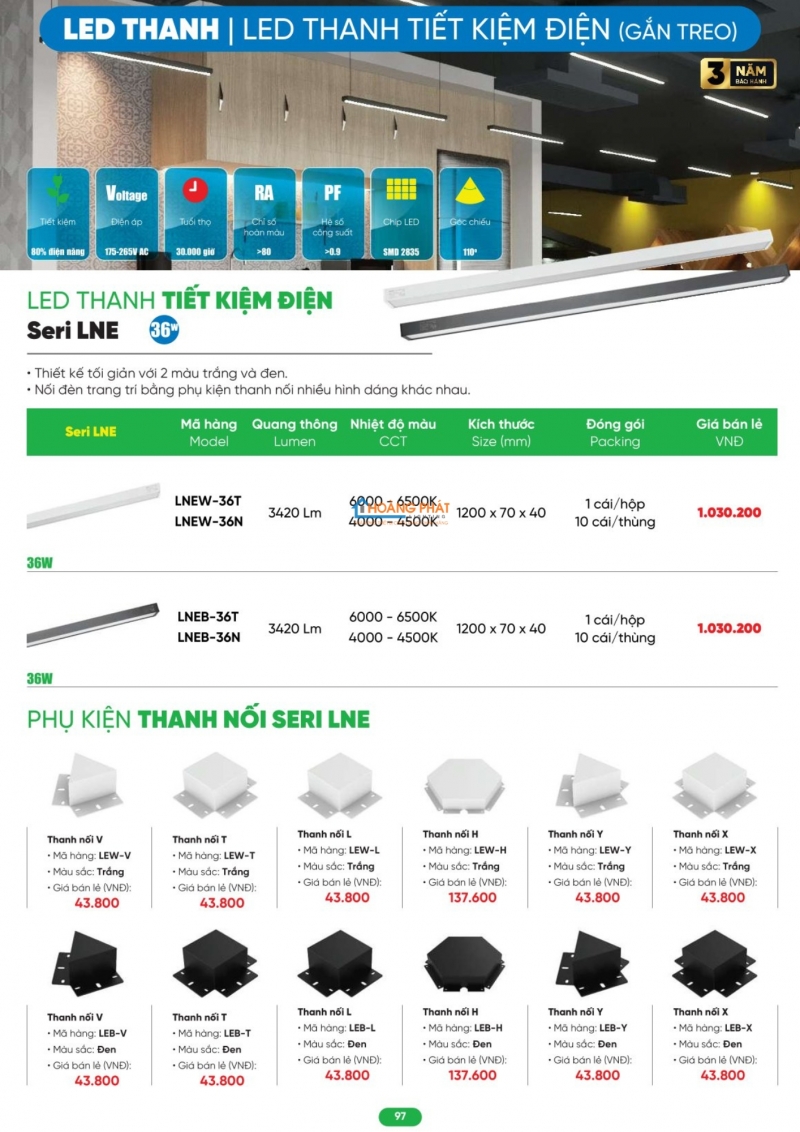 Bảng giá thiết bị điện - đèn led MPE 2026