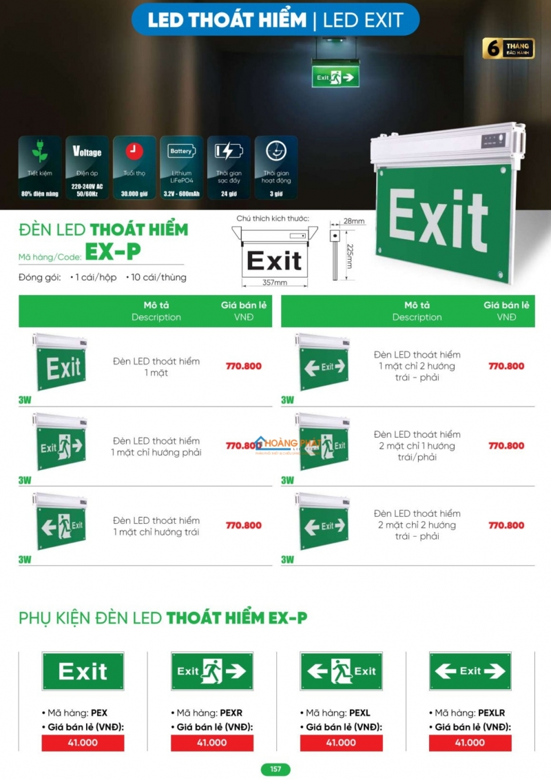 Bảng giá thiết bị điện - đèn led MPE 2026