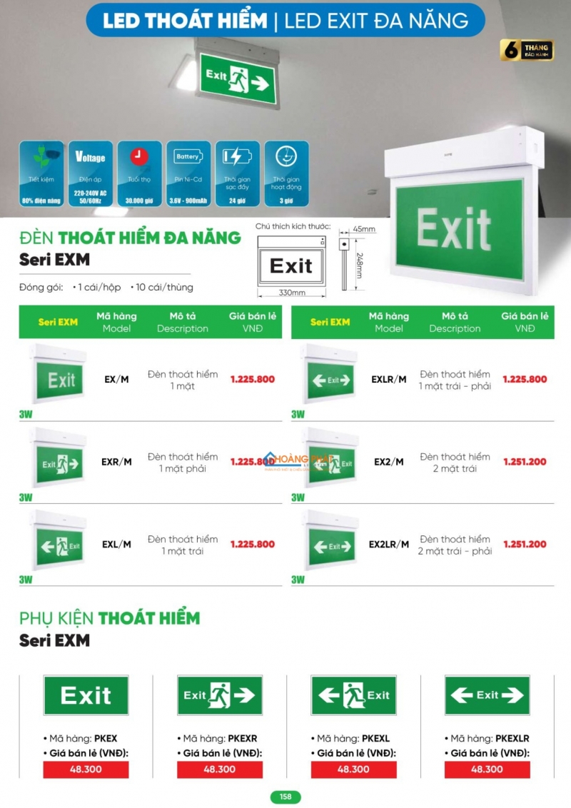 Bảng giá thiết bị điện - đèn led MPE 2026