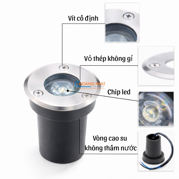 Đèn led âm nước, âm đất Anfaco