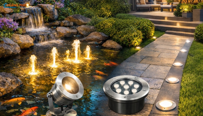 Đèn led âm nước, âm đất Duhal