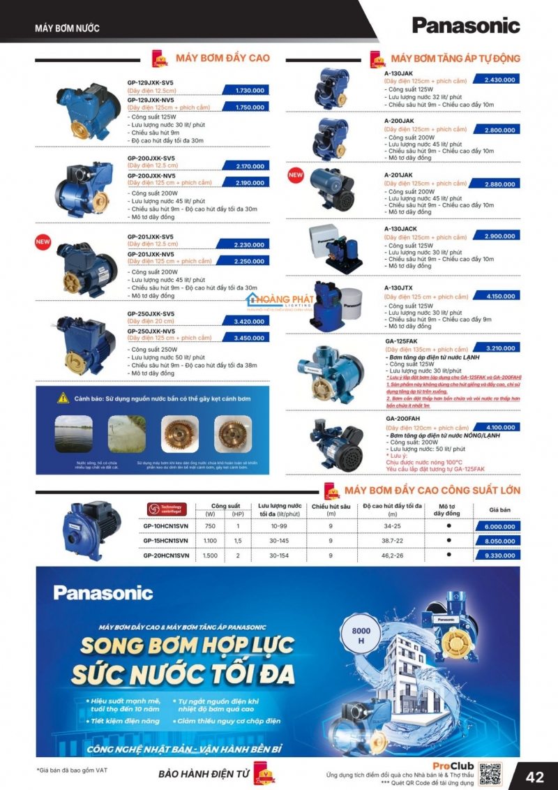 Bảng giá thiết bị điện Panasonic 2026 mới nhất
