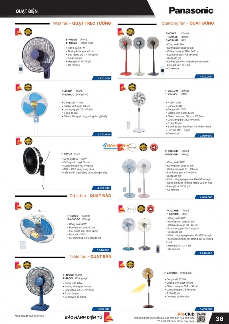 Bảng giá thiết bị điện Panasonic 2026 mới nhất