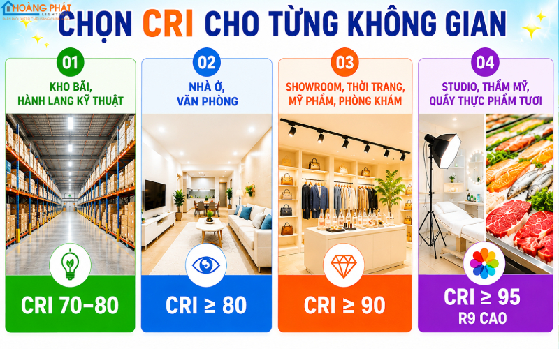 Chỉ số hoàn màu CRI là gì