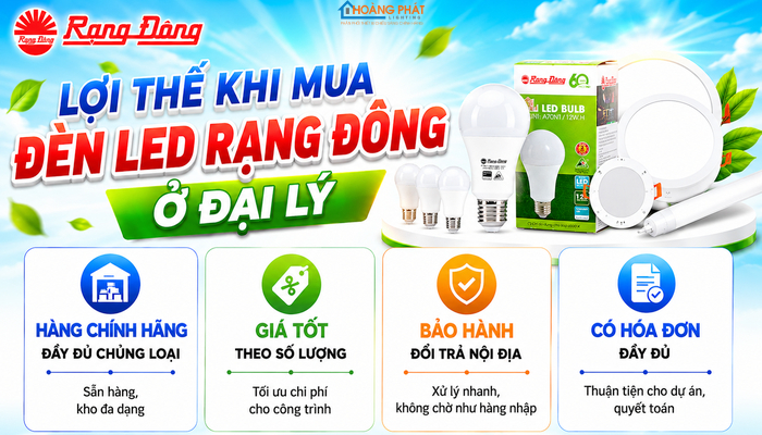 Đại lý bóng đèn Led Rạng Đông