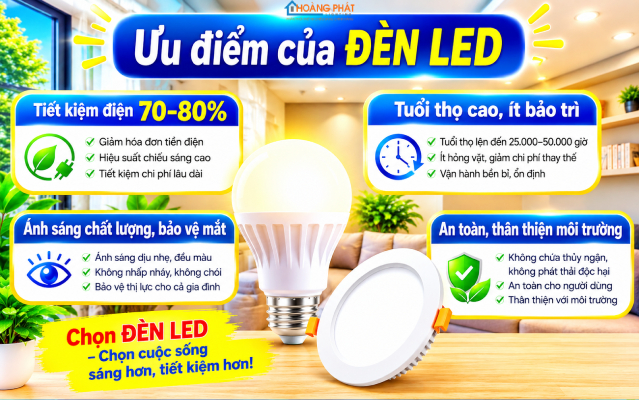 Nhược điểm và ưu điểm của đèn led