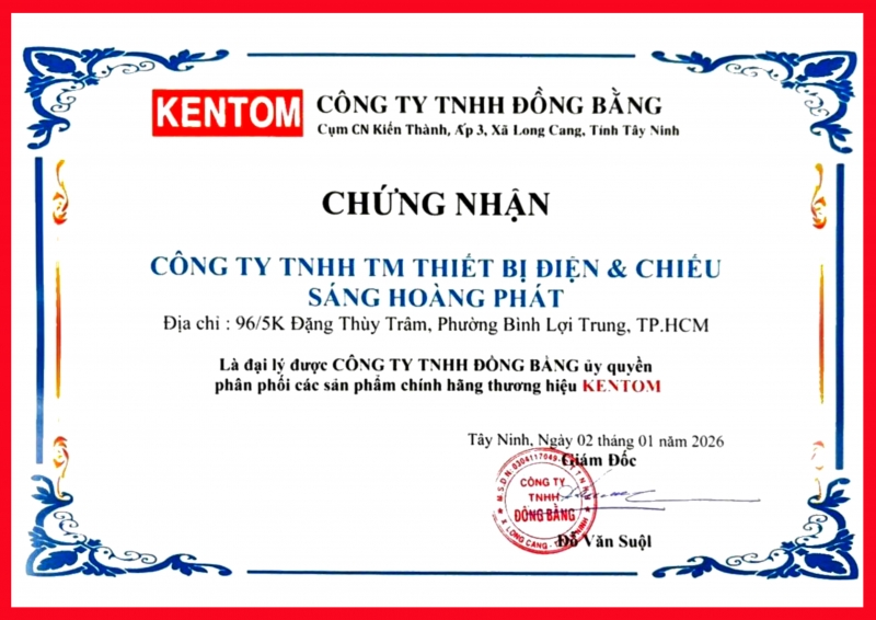 Bảng giá đèn Kentom 2026 mới nhất