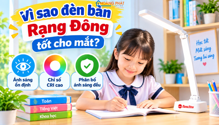 Đèn bàn học Rạng Đông có tốt không