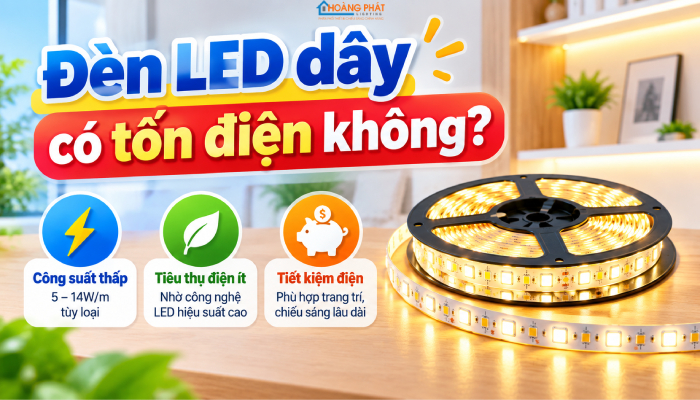 Đèn led dây có tốn điện không