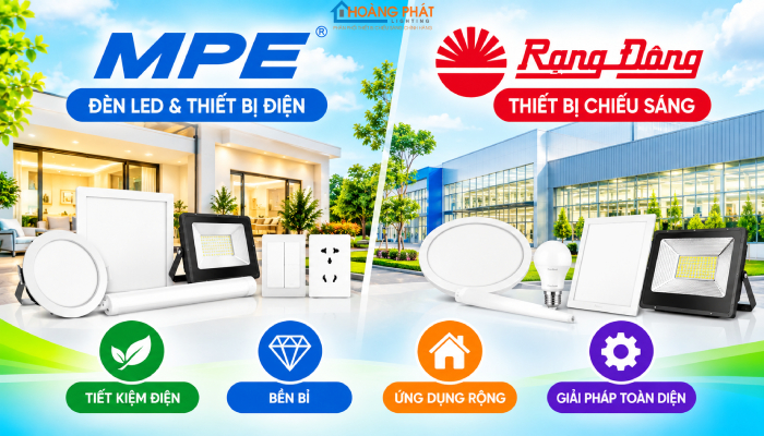 So sánh đèn led MPE và Rạng Đông