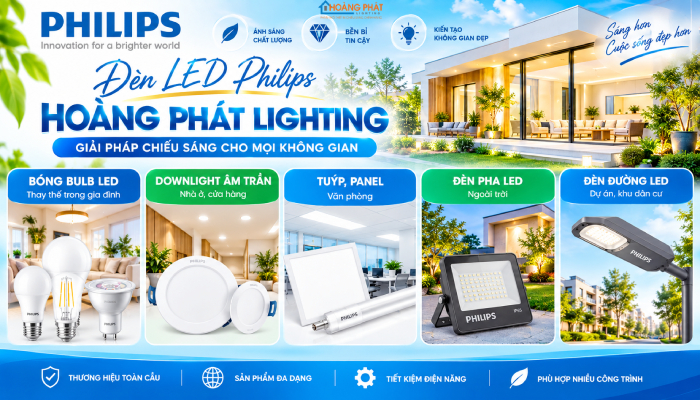 Đại lý bóng đèn led Philips tại TPHCM