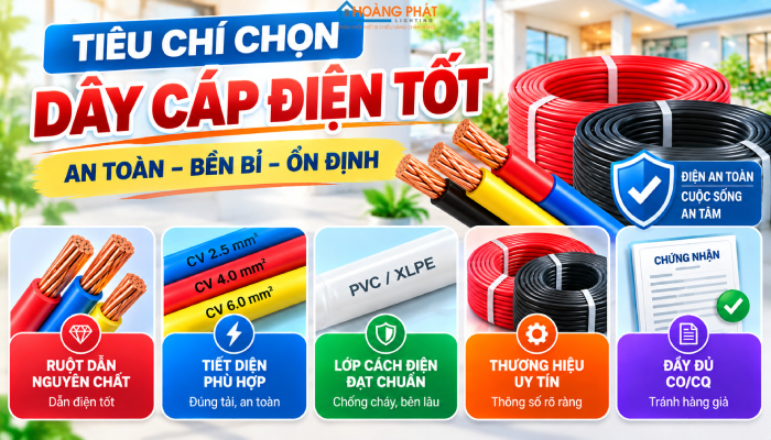 Dây cáp điện hãng nào tốt
