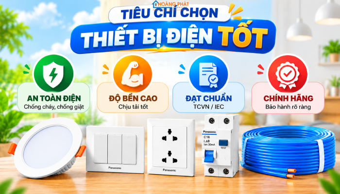 Thiết bị điện hãng nào tốt
